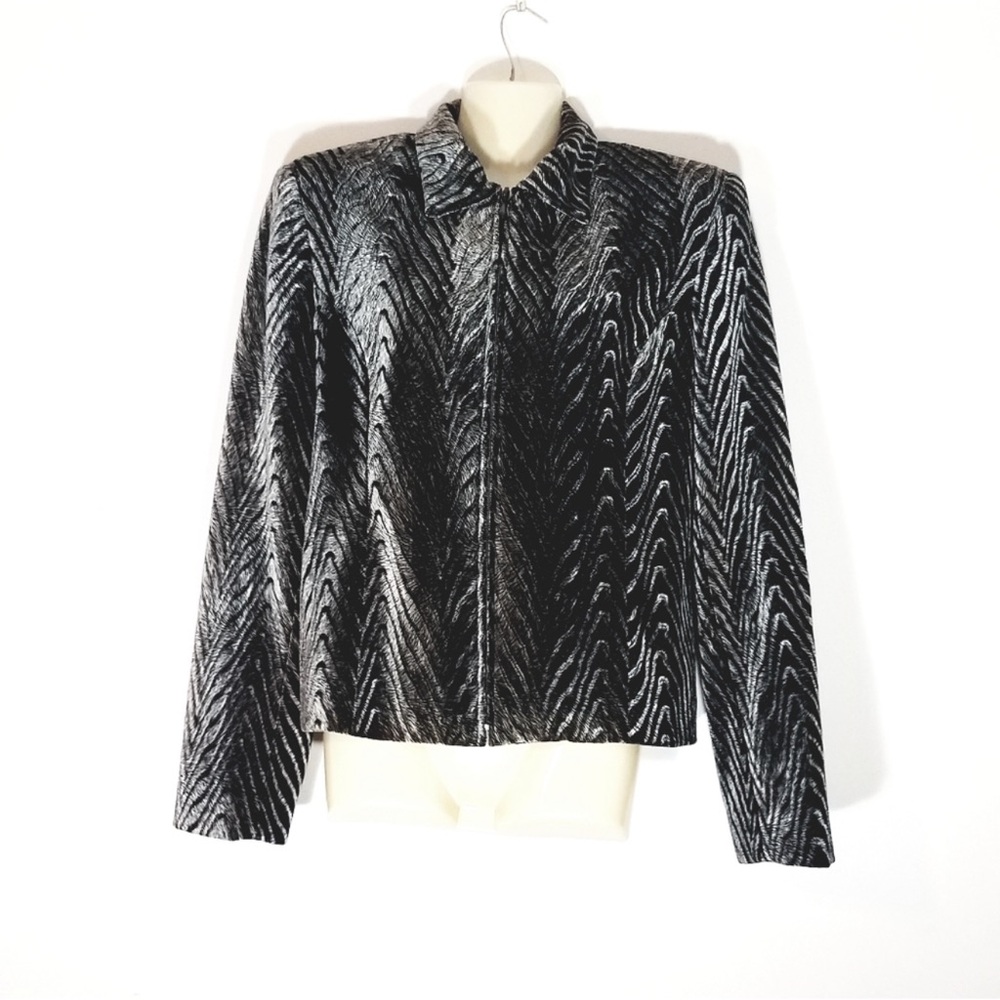 Elegant Black and Gray Women's Jacket